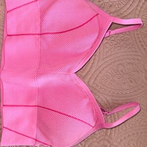 Pink aerie sports bra